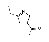 Ethanone, 1-(5-ethyl-3,4-dihydro-2H-pyrrol-3-yl)- (9CI) picture