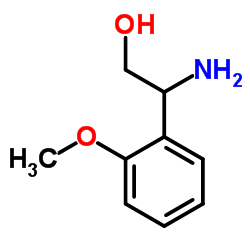 2-氨基-2-(2-甲氧苯基)乙醇结构式