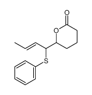 (E)-6-(1-(phenylthio)but-2-en-1-yl)tetrahydro-2H-pyran-2-one结构式