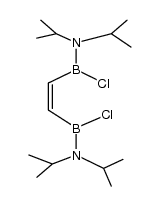 cis-1,2-bis(diisopropylaminochloroboryl)ethene Structure