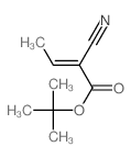 2-Butenoic acid,2-cyano-, 1,1-dimethylethyl ester结构式