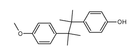 2-(p-anisyl)-3-(p-hydroxyphenyl)-2,3-dimethylbutane结构式