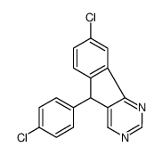 8-chloro-5-(4-chlorophenyl)-5H-indeno[1,2-d]pyrimidine Structure
