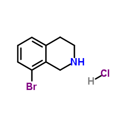 8-Bromo-1,2,3,4-tetrahydroisoquinoline hydrochloride Structure