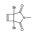 1,5-dibromo-3-methyl-3-azabicyclo[3.2.0]hept-6-ene-2,4-dione结构式