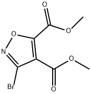 3-溴-异恶唑-4,5-二羧酸二甲酯结构式