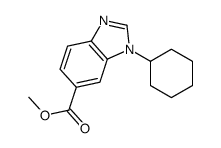 Methyl 1-cyclohexyl-1H-benzo[d]imidazole-6-carboxylate Structure
