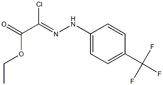 (Z)-ethyl 2-chloro-2-(2-(4-(trifluoroMethyl)phenyl)hydrazono)acetate结构式