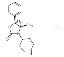 (4R,5S)-4-Methyl-5-phenyl-3-piperidin-4-yl-1,3-oxazolidin-2-one hydrochloride Structure