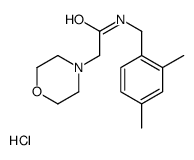 N-[(2,4-dimethylphenyl)methyl]-2-morpholin-4-ylacetamide,hydrochloride结构式