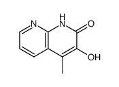 3-hydroxy-4-methyl-1,8-naphthyridin-2(1H)-one结构式