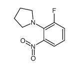 1-(2-氟-6-硝基苯基)吡咯烷结构式