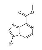 methyl 3-bromoimidazo[1,2-a]pyrazine-8-carboxylate Structure