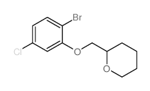 1-溴-4-氯-2-(四氢吡喃-2-基甲氧基)苯结构式