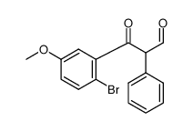 3-(2-bromo-5-methoxyphenyl)-3-oxo-2-phenylpropanal Structure