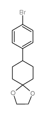 8-(4-溴苯基)-1,4-二氧杂螺[4.5]癸烷结构式