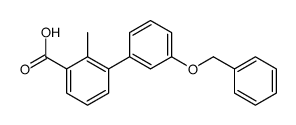 2-methyl-3-(3-phenylmethoxyphenyl)benzoic acid Structure