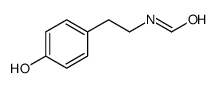 N-(p-羟基苯乙基)- N-甲酰基色胺甲酰胺结构式