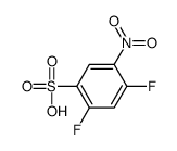 2,4-difluoro-5-nitrobenzene sulfonic acid Structure