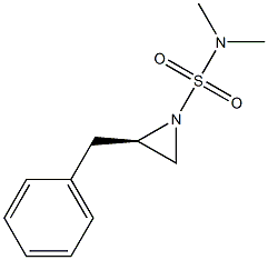 (R)-2-苄基-N,N-二甲基氮杂环丙烷基-1-磺酰胺结构式