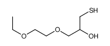 1-(2-ethoxyethoxy)-3-sulfanylpropan-2-ol结构式