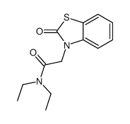 N,N-diethyl-2-(2-oxo-1,3-benzothiazol-3-yl)acetamide Structure