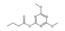 4,6-dimethoxy-1,3,5-triazin-2-yl butyrate结构式