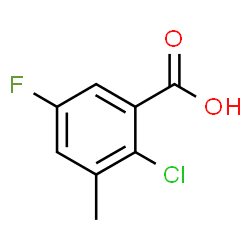2-Chloro-5-fluoro-3-methylbenzoic acid Structure