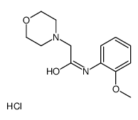 N-(2-methoxyphenyl)-2-morpholin-4-yl-acetamide hydrochloride Structure
