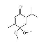 2-isopropyl-4,4-dimethoxy-5-methyl-cyclohexa-2,5-dienone结构式
