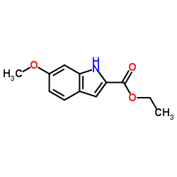 6-甲氧基-2-吲哚羧酸乙酯结构式
