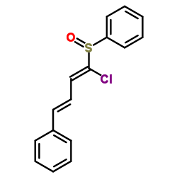 (1Z,3E)-1-Chloro-4-phenylbuta-1,3-dien-1-yl phenyl sulfoxide结构式
