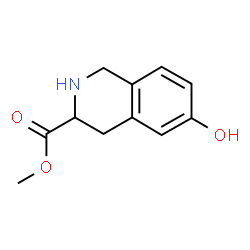3-Isoquinolinecarboxylic acid, 1,2,3,4-tetrahydro-6-hydroxy-, Methyl ester Structure