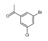 3-溴-5-氯苯乙酮结构式