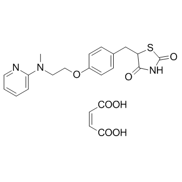 马来酸罗格列酮结构式