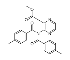 3-[Bis(4-methylbenzoyl)amino]-2-pyrazinecarboxylic acid methyl ester Structure