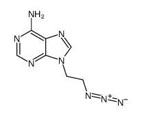 9-(2-azidoethyl)purin-6-amine Structure