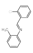 Benzenamine,N-[(2-chlorophenyl)methylene]-2-methyl-结构式