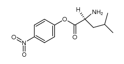 L-leucine p-nitrophenyl ester结构式