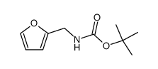 (呋喃-2-基甲基)氨基甲酸叔丁酯结构式