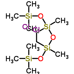 3,5-双(氯甲基)辛甲基硅烷结构式