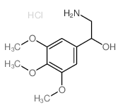 BENZYL ALCOHOL, alpha-(AMINOMETHYL)-3,4,5-TRIMETHOXY-, HYDROCHLORIDE结构式