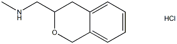 1-(异色满-3-基)-N-甲基甲胺盐酸盐结构式