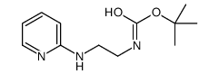 2-(吡啶-2-基氨基)乙基氨基甲酸叔丁酯结构式