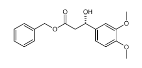 benzyl (S)-3-(3,4-dimethoxyphenyl)-3-hydroxypropanoate结构式