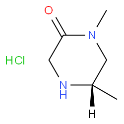 (S)-1,5-二甲基哌啶-2-酮盐酸盐结构式