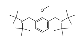 1,3-Bis-[(di-tert-butyl-phosphanyl)-methyl]-2-methoxy-benzene Structure