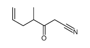 4-methyl-3-oxohept-6-enenitrile Structure