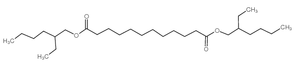 十二碳二酸双(2-乙己基)酯结构式