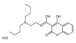dibutyl-[2-[(4-hydroxy-2-oxochromene-3-carbonyl)amino]ethyl]azanium,chloride结构式